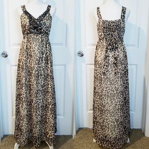 Romeo & Juliet Couture Cheetah Print Maxi Dress